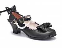 Туфли школьные для девочек KING BOOTS Жемчужина черная D0537A Black