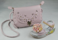 Комплект туфли и сумочка для девочек KING BOOTS KB248 Rosa